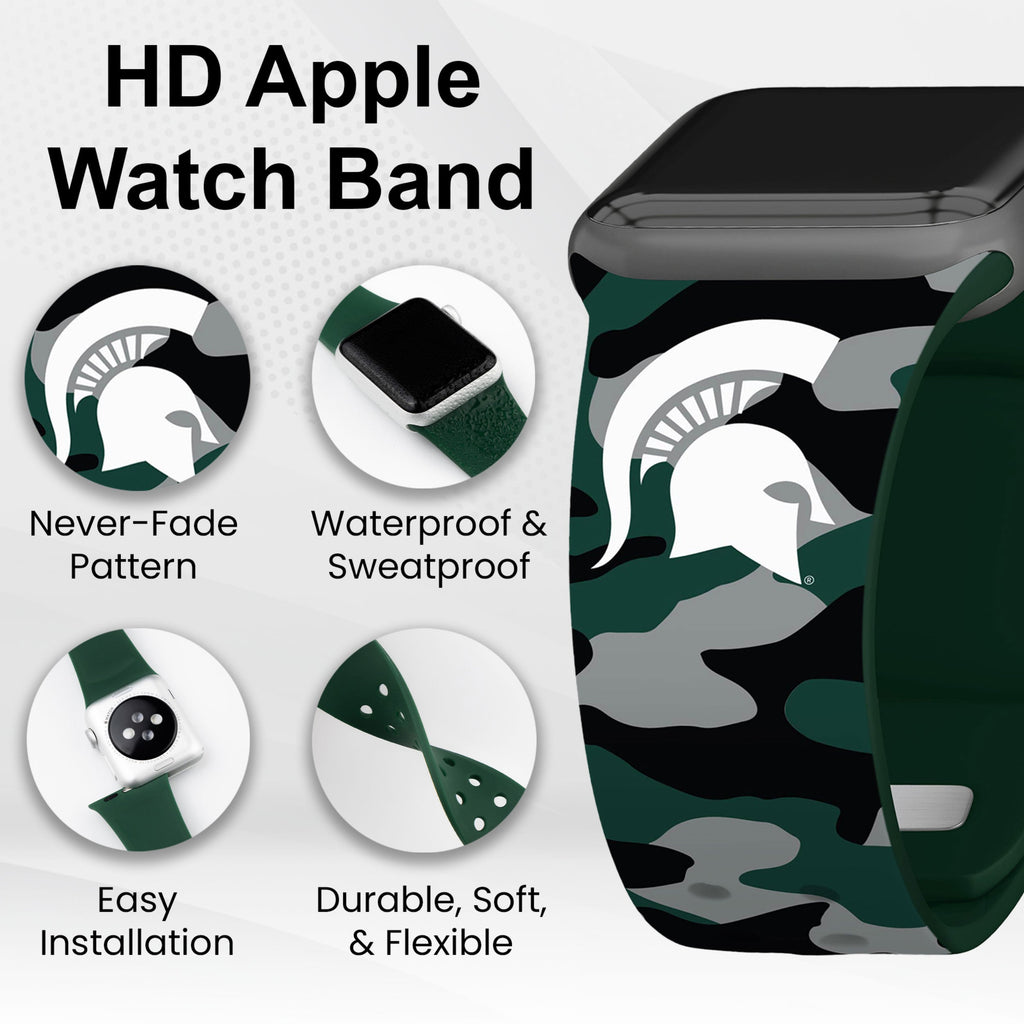 Michigan State Spartans HD Apple Watch Band