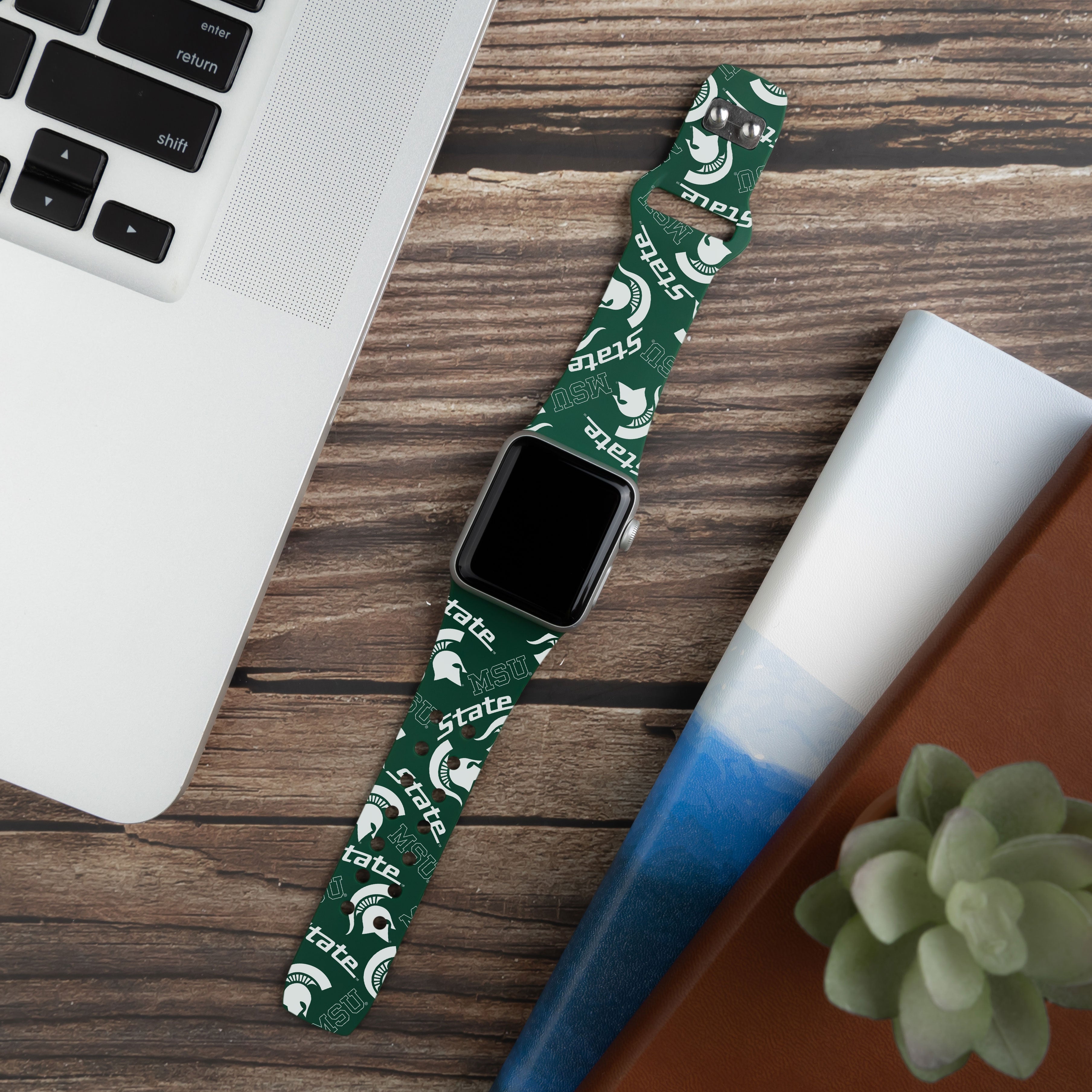 Michigan State Spartans HD Apple Watch Band