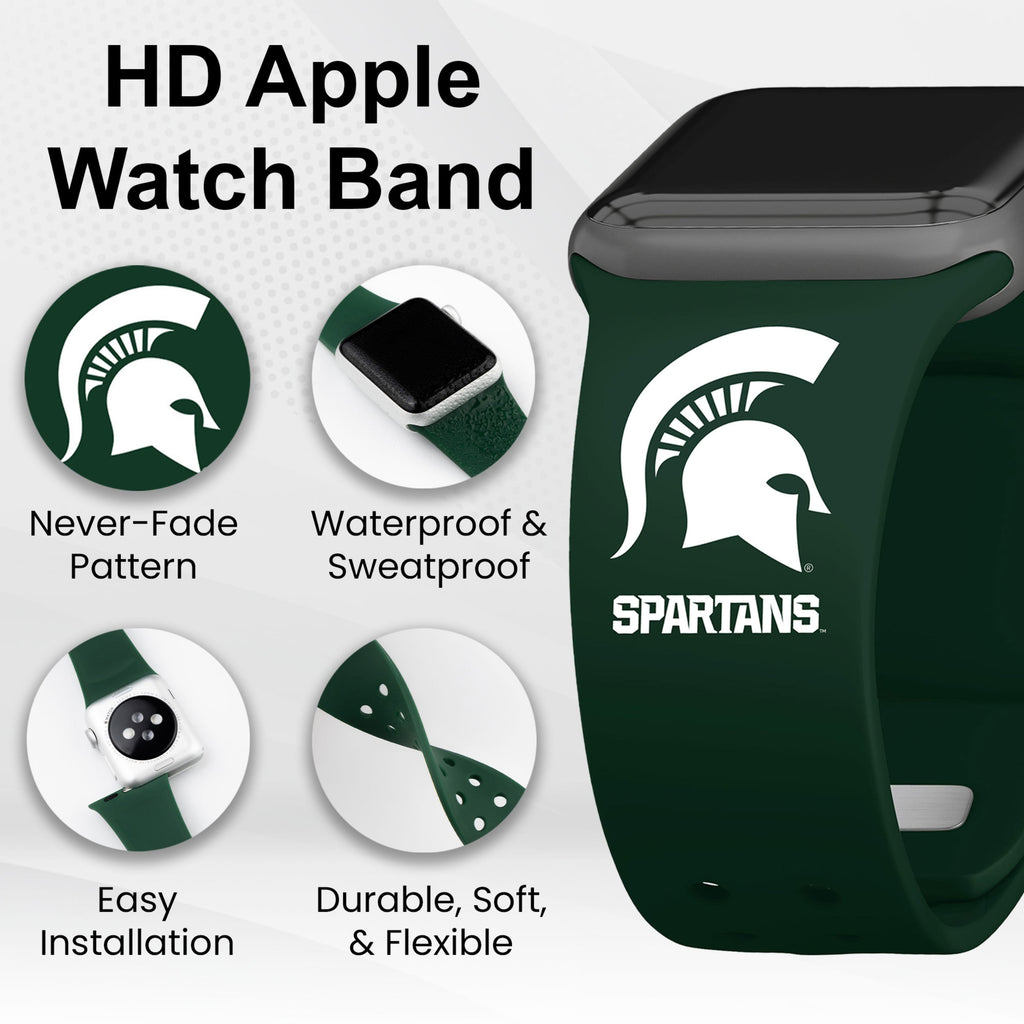 Michigan State Spartans HD Apple Watch Band