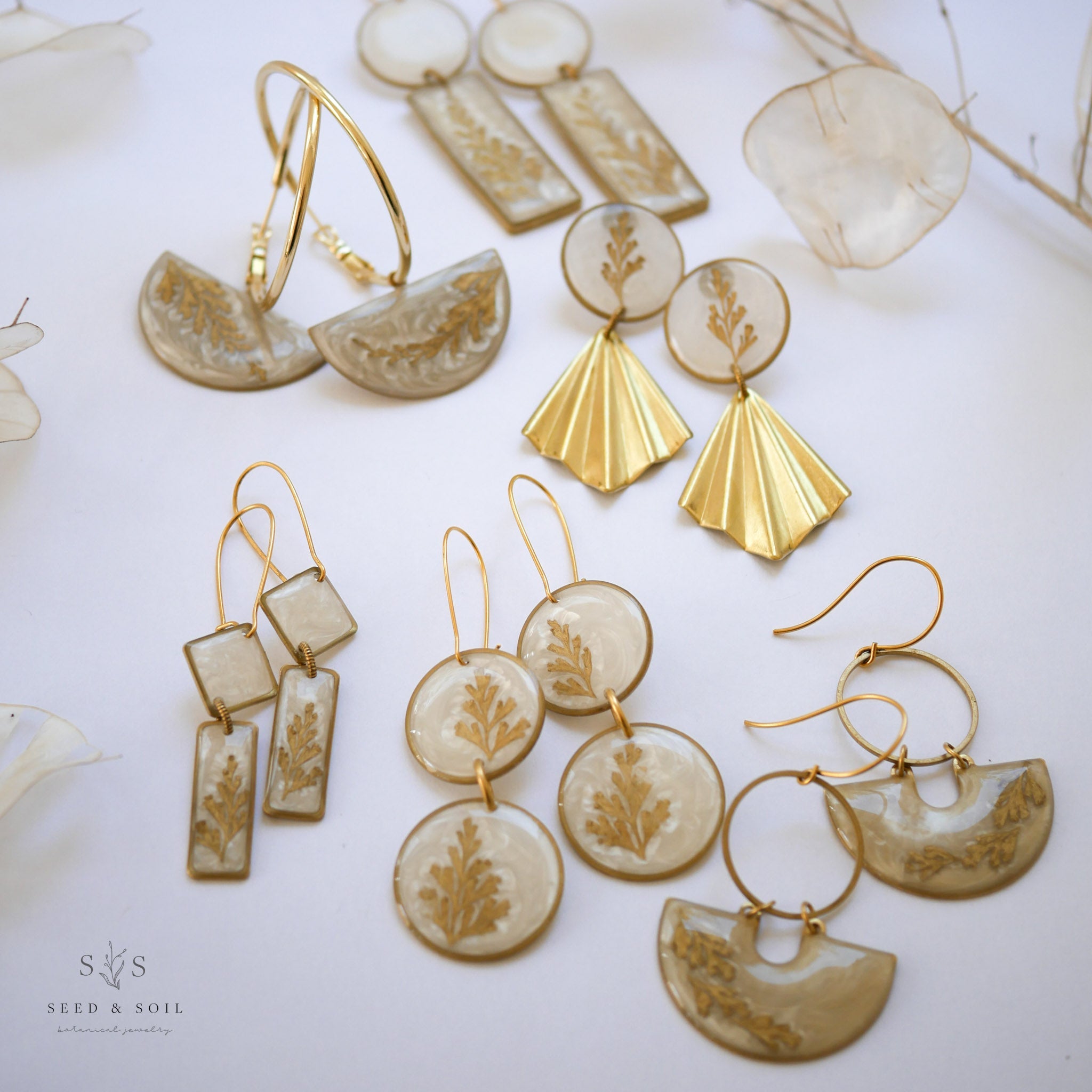 Midas Golden Ray Opal Earrings