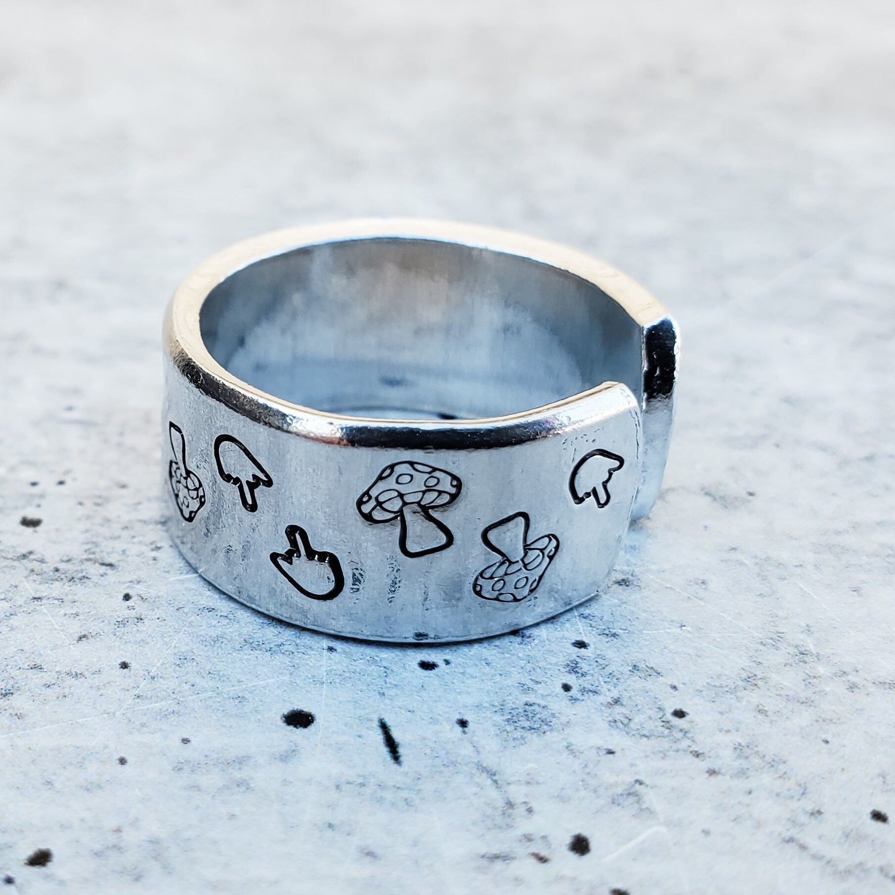 Middle Finger Mushroom Ring