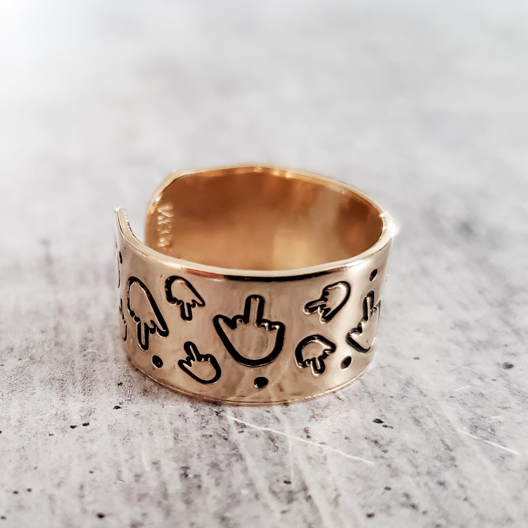 Middle Finger Party Ring