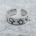 Middle Finger THIN Band Ring