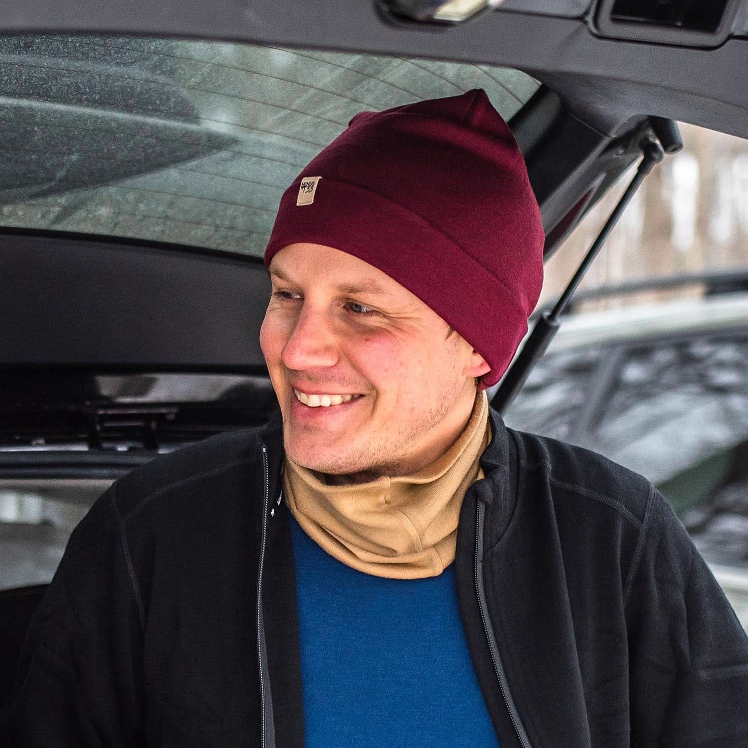 Midweight Merino Wool Neck Gaiter for Hiking and Winter Sports