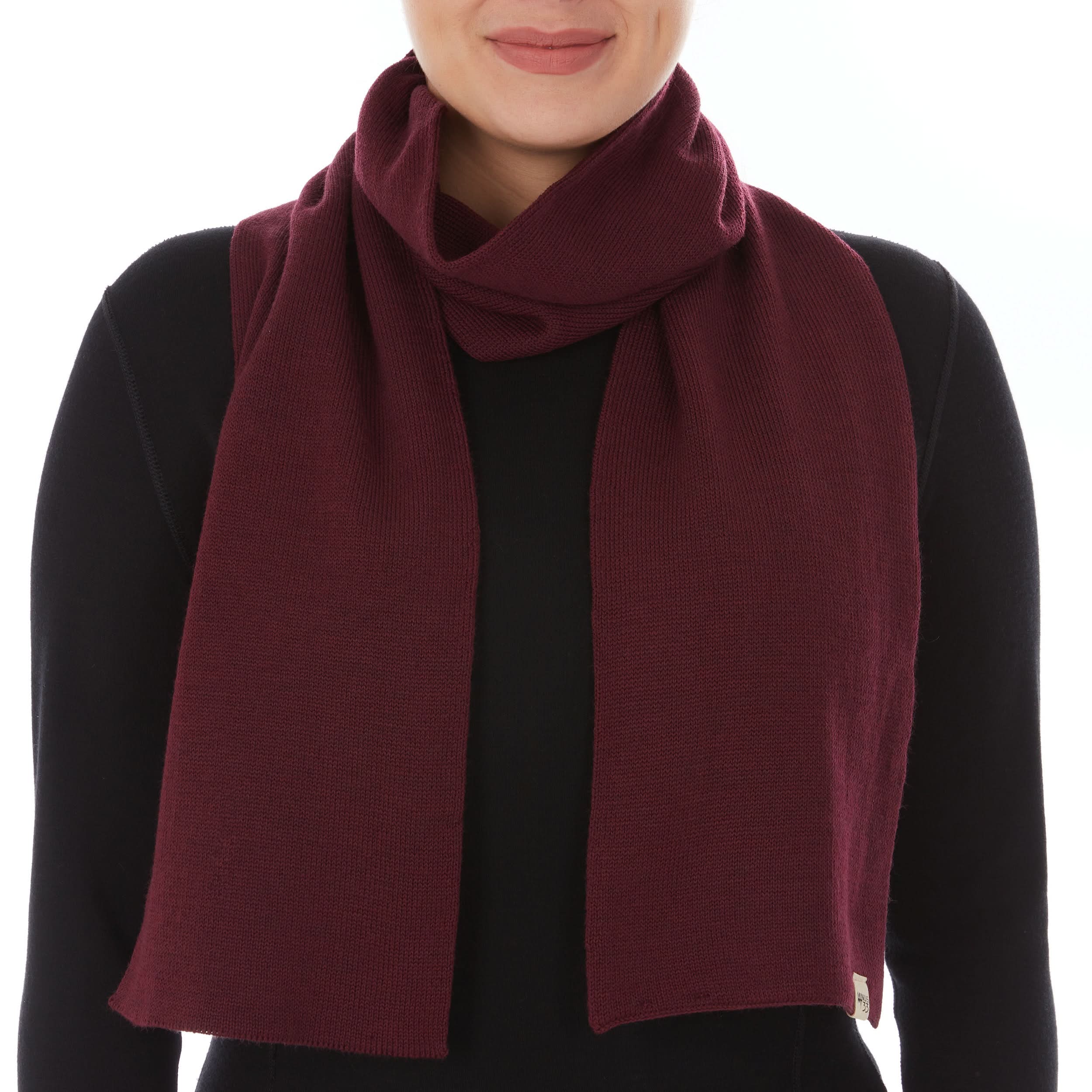 Classic 100% Merino Wool Knit Scarf for Everyday Wear