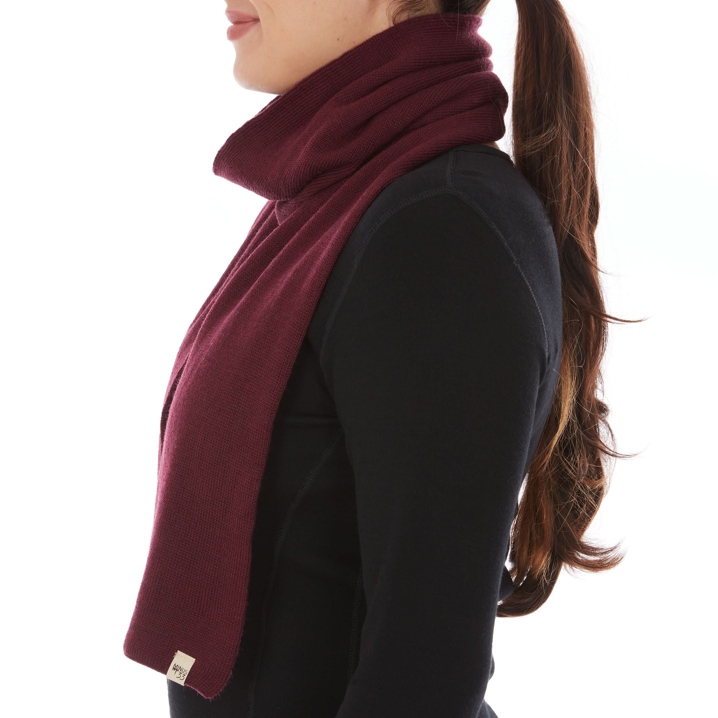 Classic 100% Merino Wool Knit Scarf for Everyday Wear