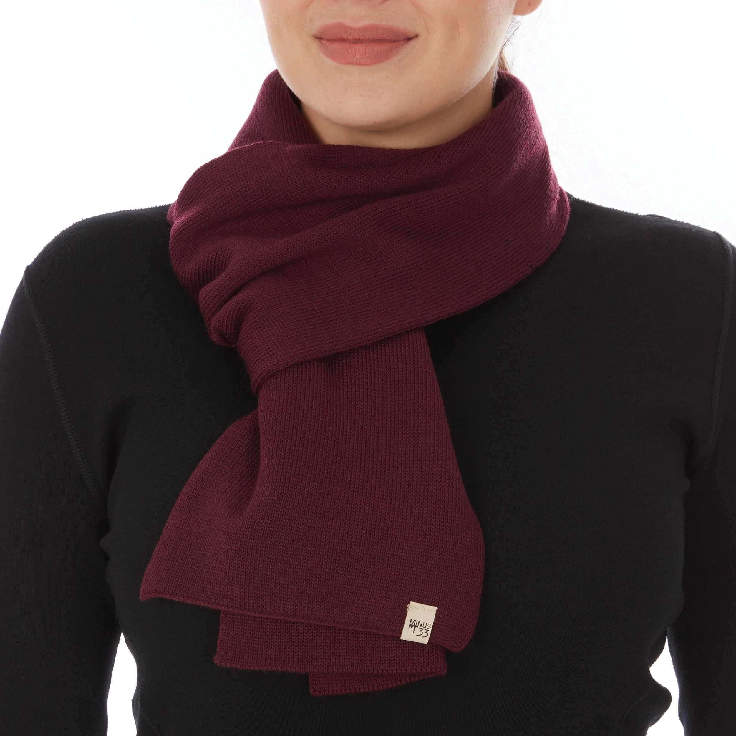 Classic 100% Merino Wool Knit Scarf for Everyday Wear