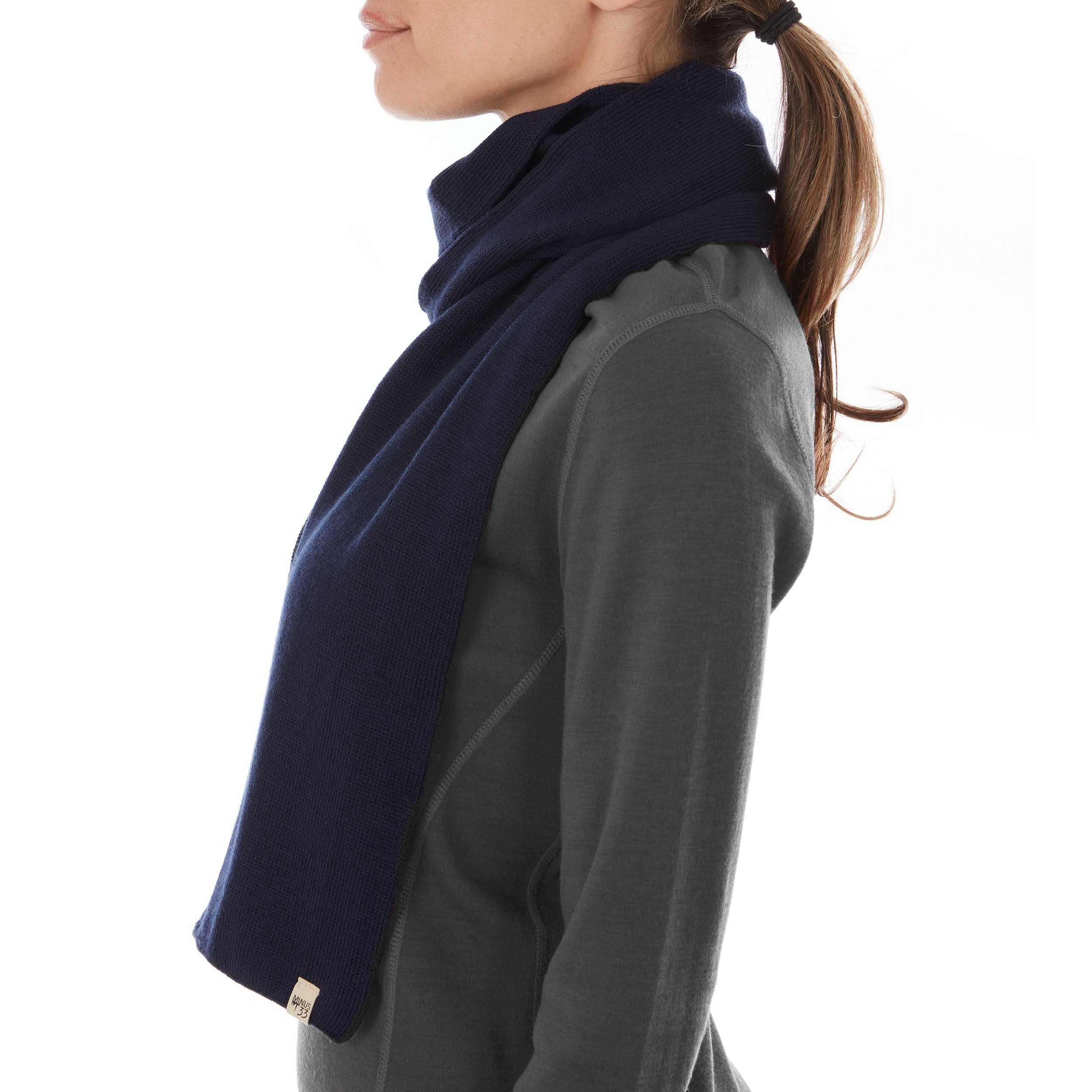 Classic 100% Merino Wool Knit Scarf for Everyday Wear