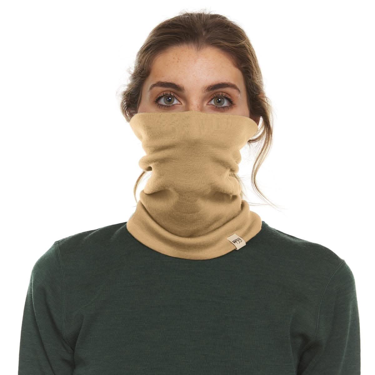 Midweight Merino Wool Neck Gaiter for Hiking and Winter Sports