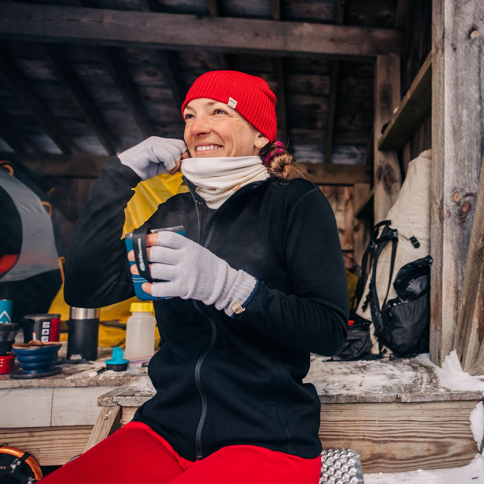 Midweight Merino Wool Neck Gaiter for Hiking and Winter Sports