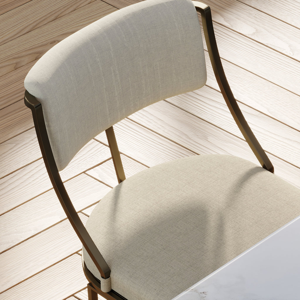 Durham Metal & Upholstered Barstool