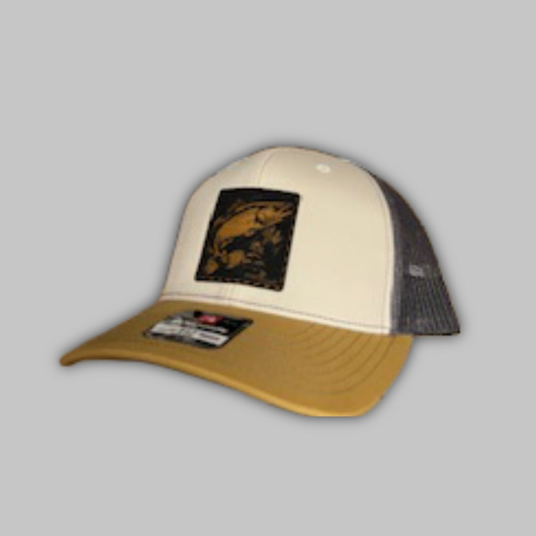 Trout Fishing Trucker Hat - Outdoorsy Cotton Workwear Cap