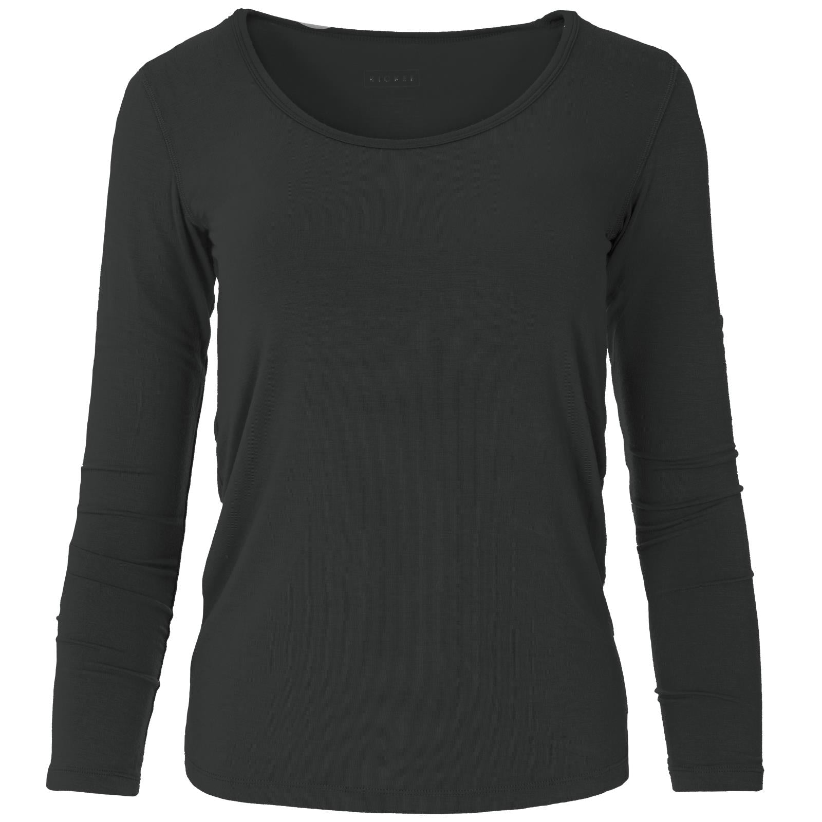 Long Sleeve Scoop Neck Tee in Midnight