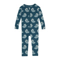 Print Convertible Sleeper with Zipper in Peacock Nautilus