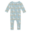 Print Convertible Coverall in Spring Sky Feeding Ducks