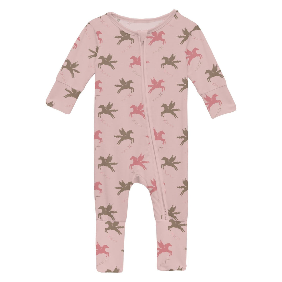 Print Convertible Coverall in Baby Rose Pegasus