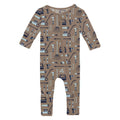 Print Convertible Coverall in Portabella Fall Tools