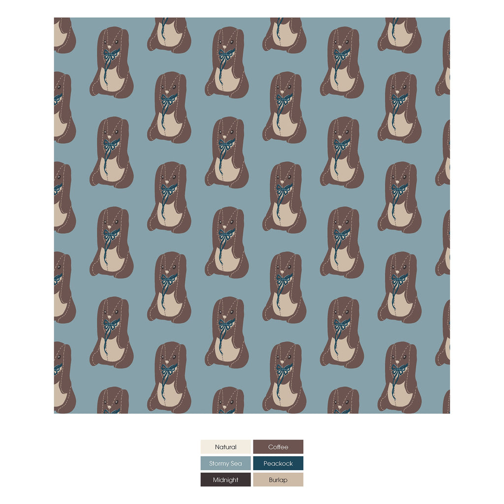 Print Convertible Sleeper with Zipper in Stormy Sea Velveteen Rabbit