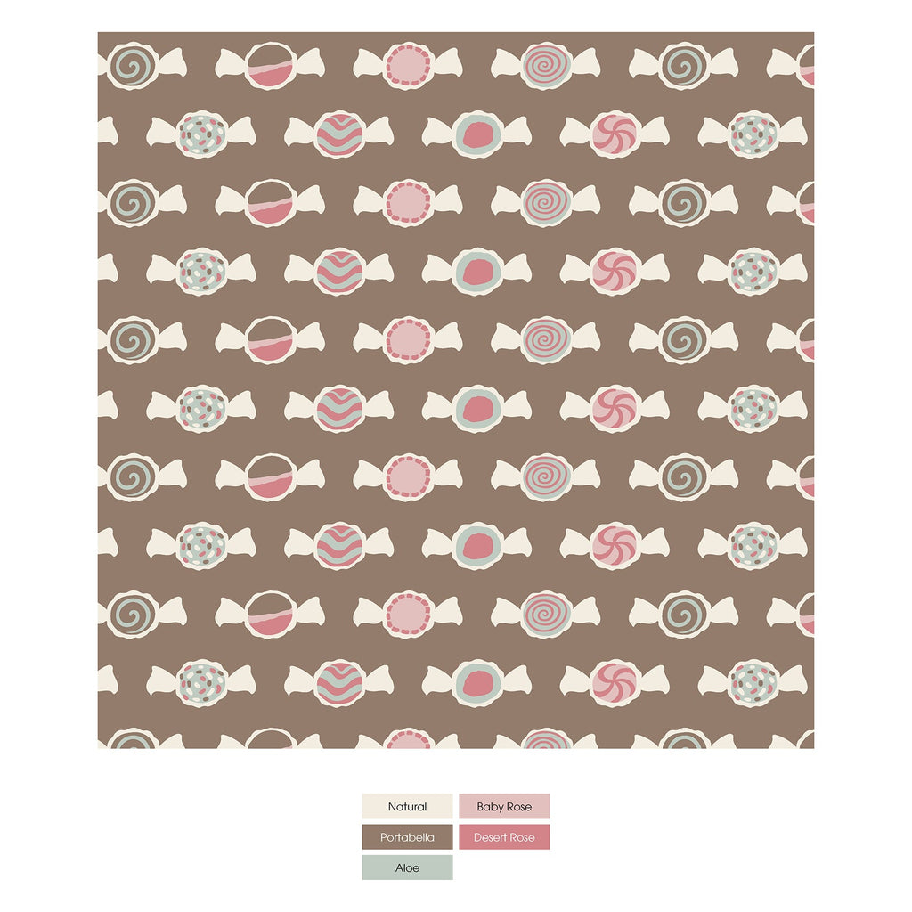 Print Coverall with 2 Way Zipper in Portabella Saltwater Taffy