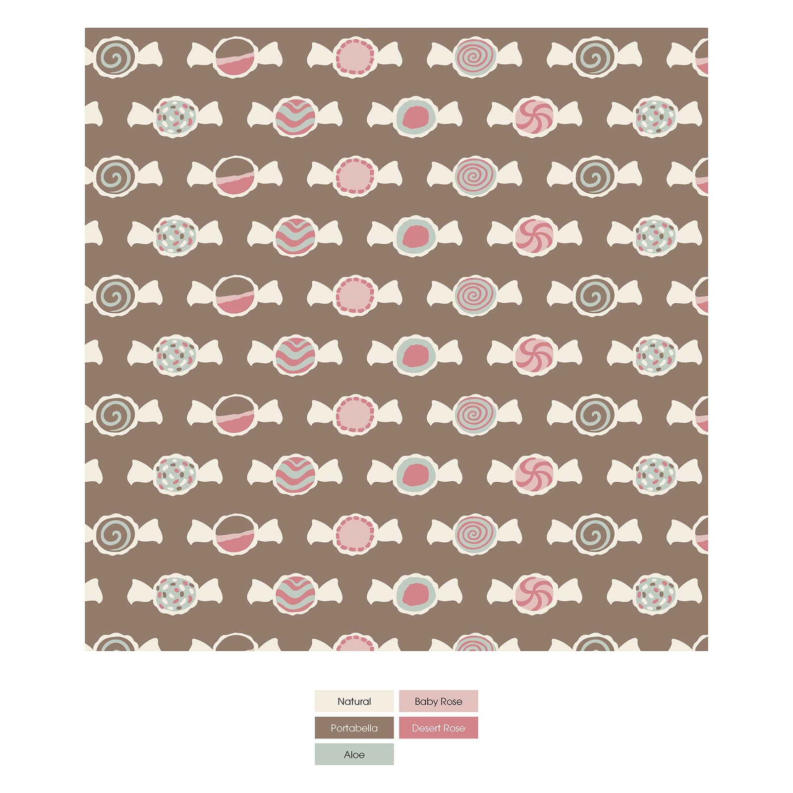 Print Coverall with 2 Way Zipper in Portabella Saltwater Taffy
