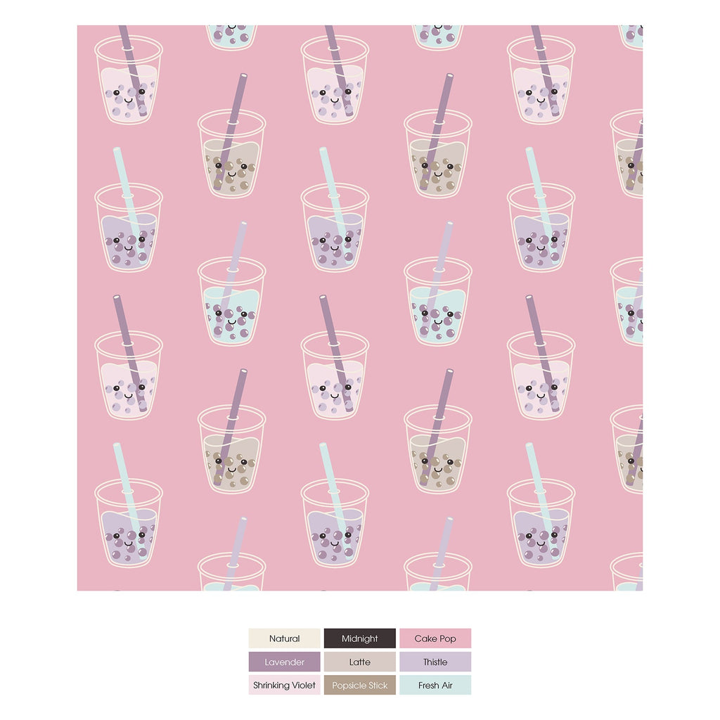Print Coverall with 2 Way Zipper in Cake Pop Boba
