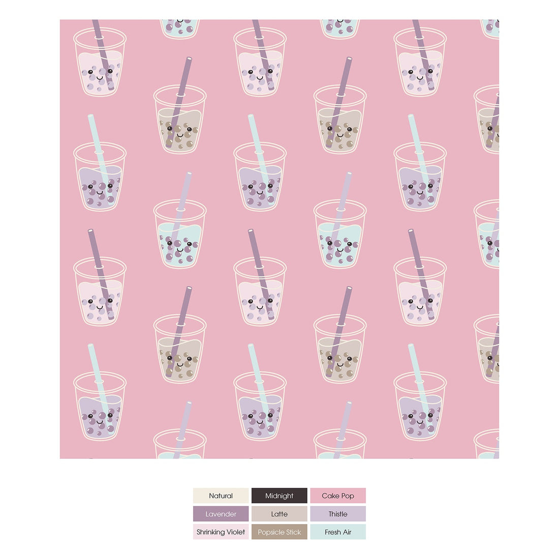 Print Coverall with 2 Way Zipper in Cake Pop Boba