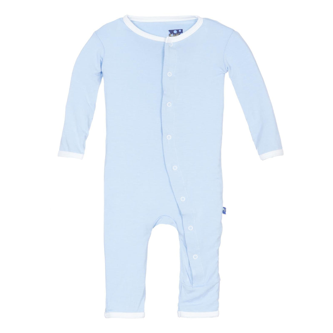 Applique Coverall with Snaps in Pond I Love Mom