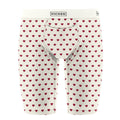 Men's Print Long Boxer Brief with Top Fly in Natural Hearts