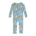 Print Convertible Sleeper with Zipper in Seaside Blue Breakfast in Bed