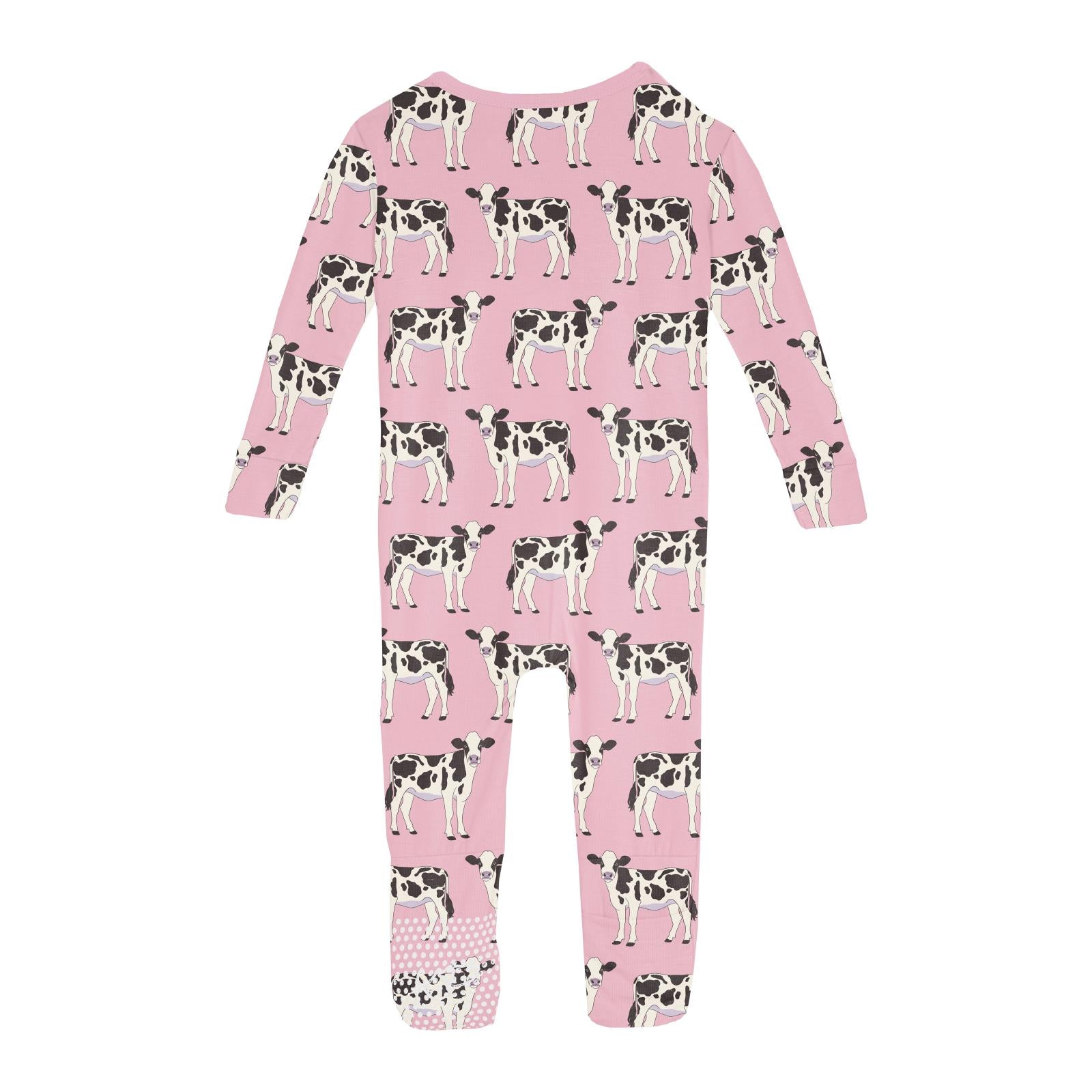 Print Convertible Sleeper with Zipper in Cake Pop Cows