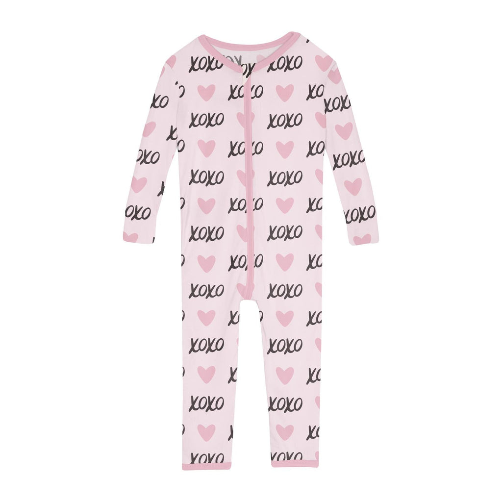 Print Convertible Sleeper with Zipper in Shrinking Violet XOXO