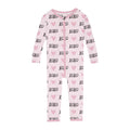Print Convertible Sleeper with Zipper in Shrinking Violet XOXO