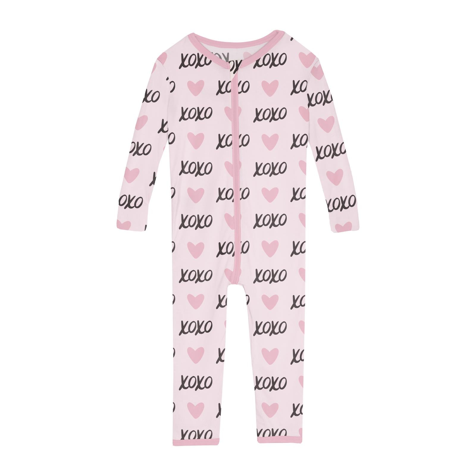Print Convertible Sleeper with Zipper in Shrinking Violet XOXO