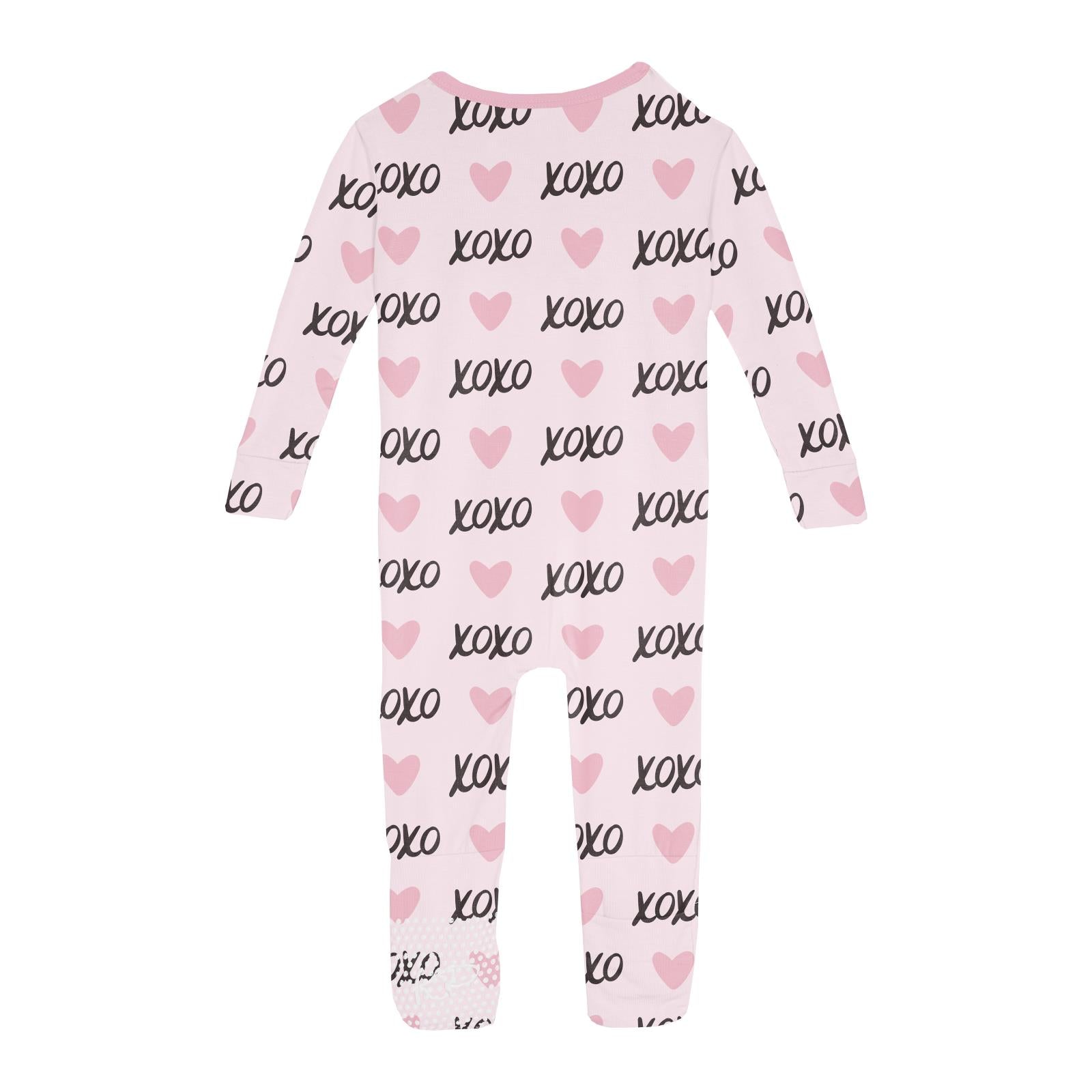 Print Convertible Sleeper with Zipper in Shrinking Violet XOXO