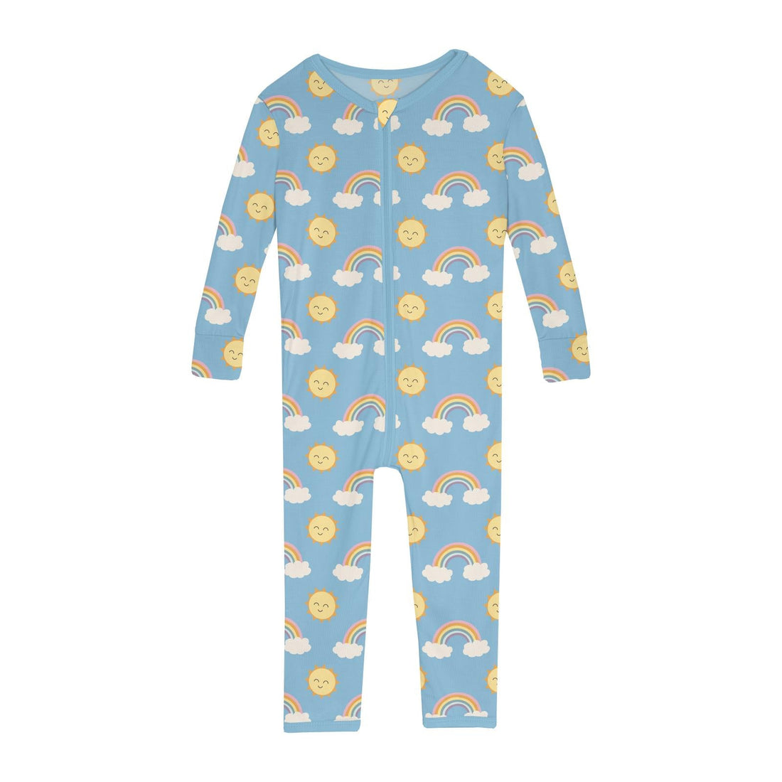 Print Convertible Sleeper with Zipper in Sunshine and Rainbows