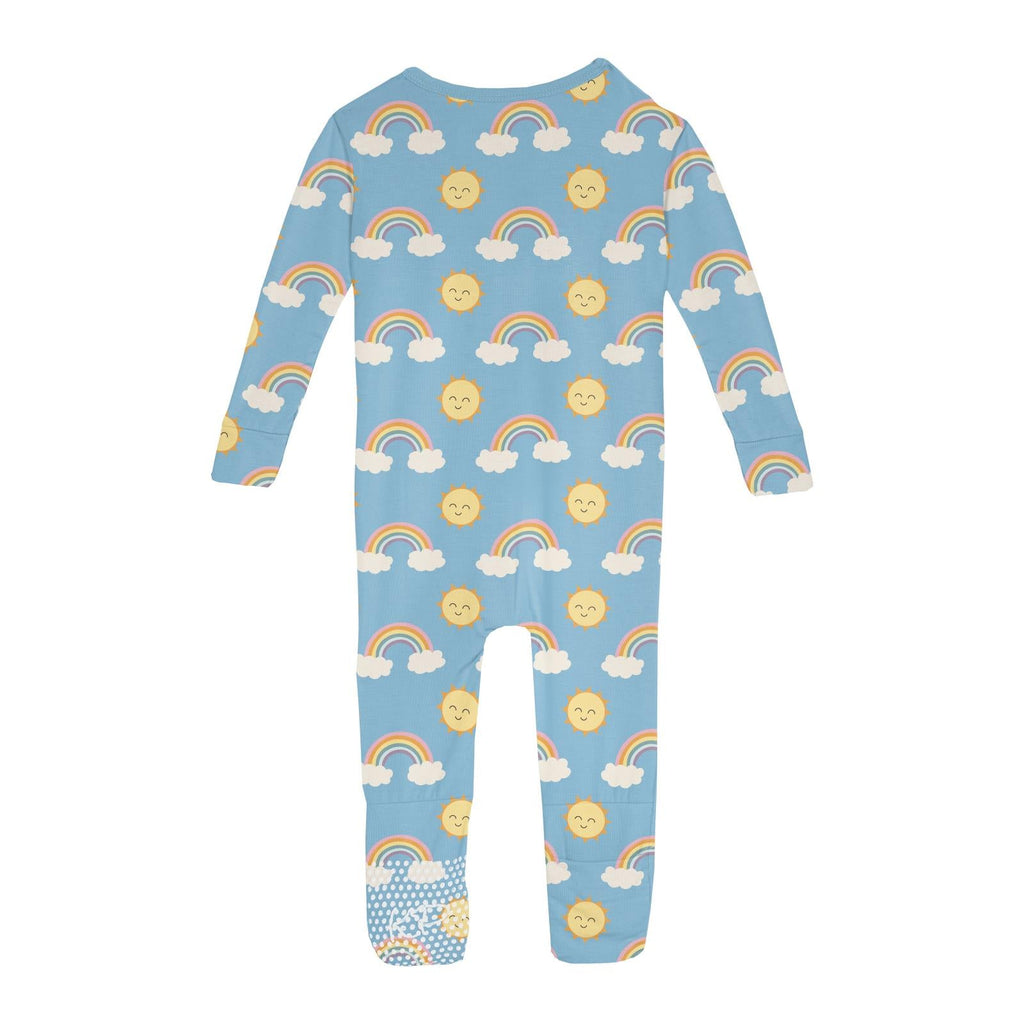 Print Convertible Sleeper with Zipper in Sunshine and Rainbows