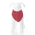 Print Dog Bandana in Candy Apple Polka Dots