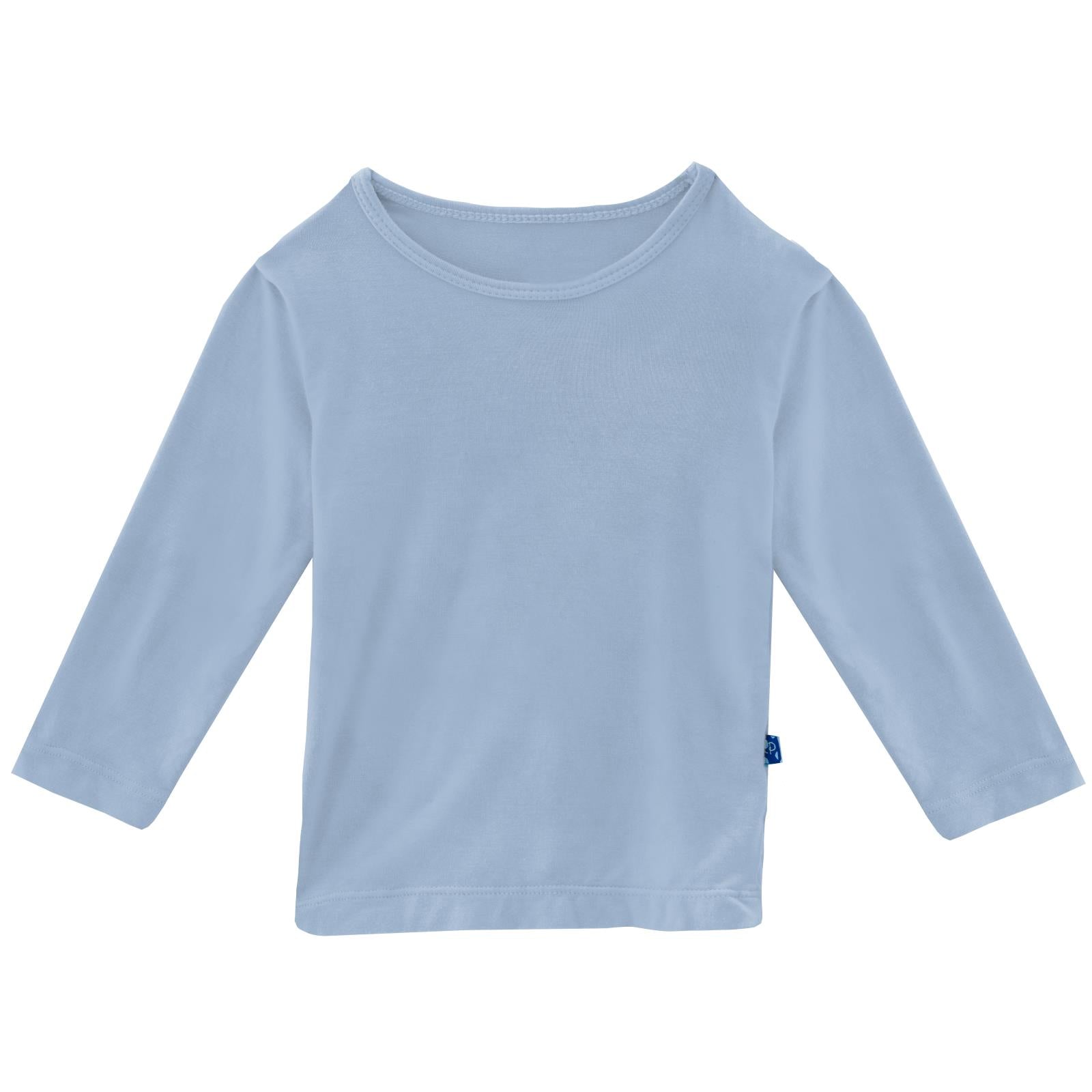 Long Sleeve Baby Tee in Pond