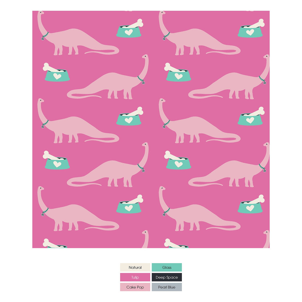 Print Convertible Sleeper with Zipper in Tulip Pet Dino