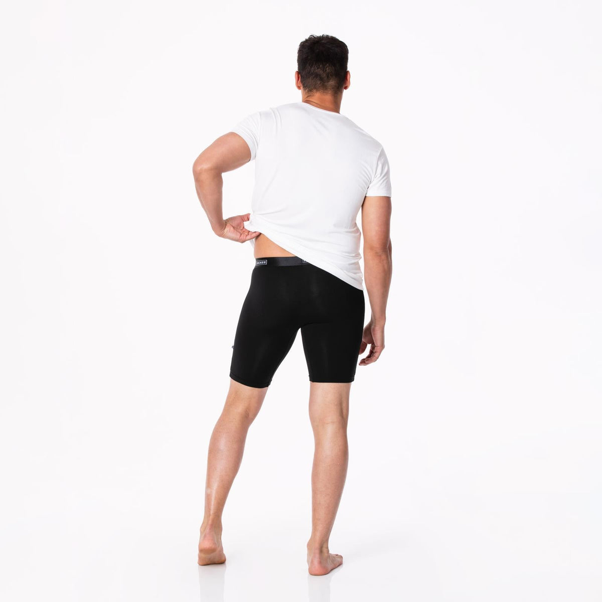 Men's Long Boxer Brief with Top Fly in Midnight