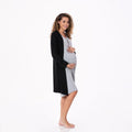 Mid Length Lounge Robe in Midnight