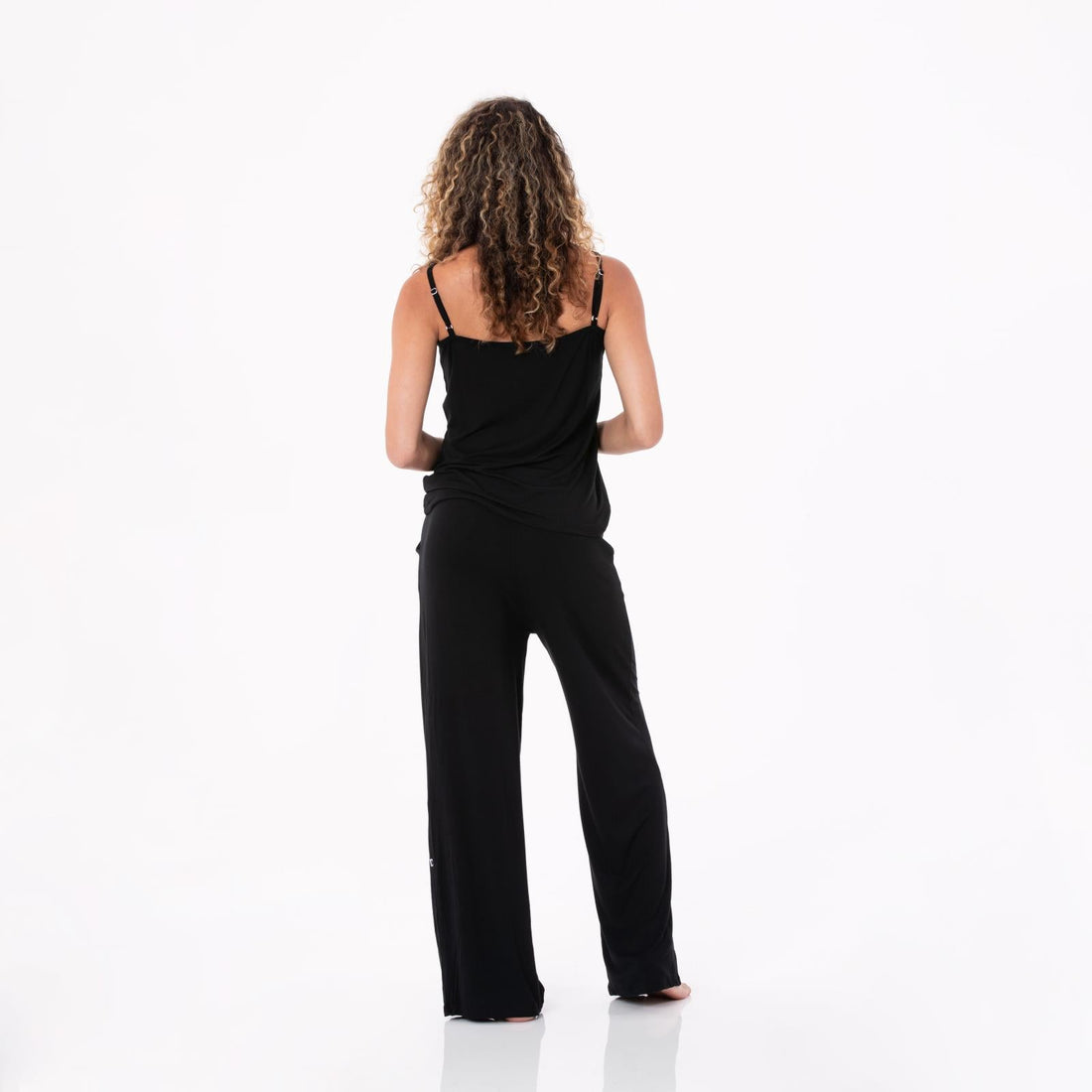 Women's Cami and Lounge Pants Pajama Set in Midnight - Image 3