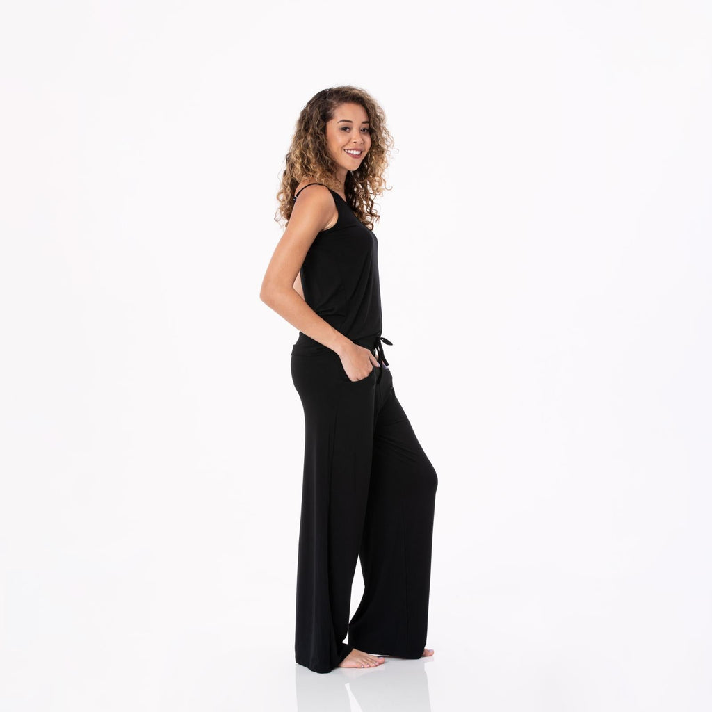 Women's Cami and Lounge Pants Pajama Set in Midnight - Image 2