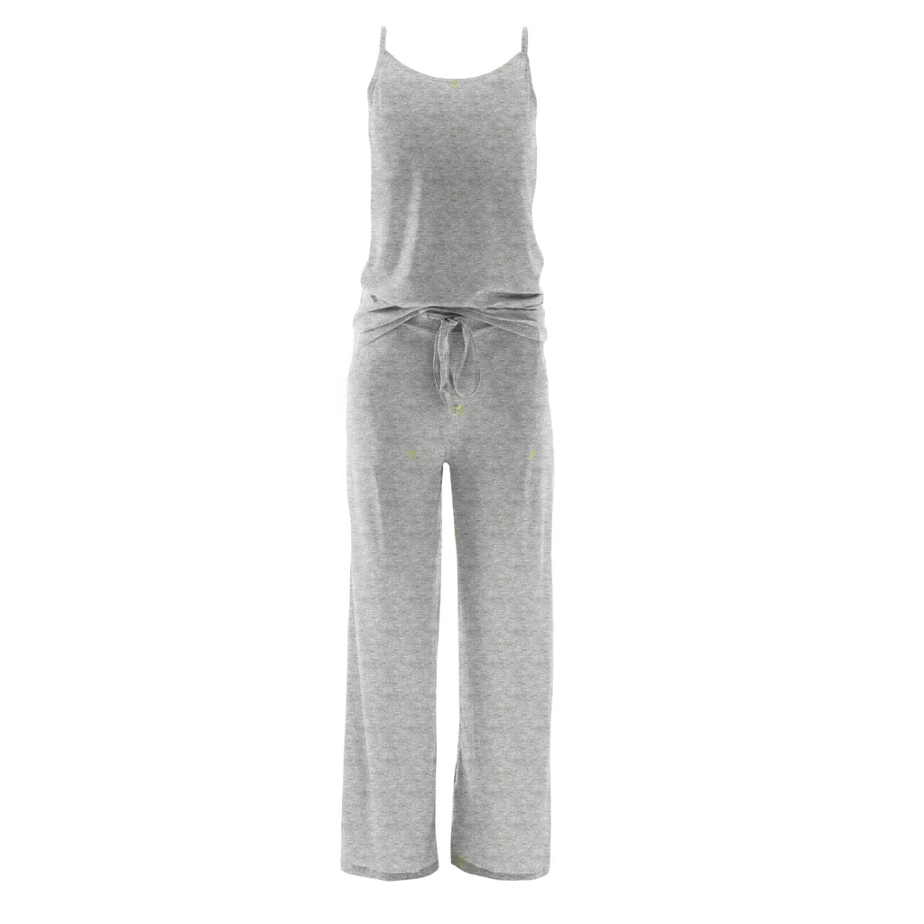 Women's Cami and Lounge Pants Pajama Set in Heathered Mist - Image 5
