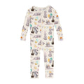 Print Convertible Sleeper with Zipper in Natural Egg Hunt
