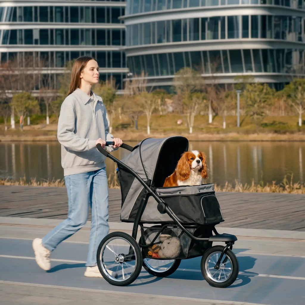 3 Wheels Pet Stroller for Small Dogs and Medium Dogs