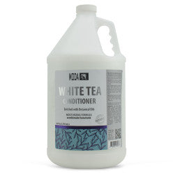 Gallon size of MODA White Tea Conditioner for professional salon hair hydration