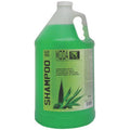 MODA Aloe Vera Shampoo gallon jug with green and white branding.