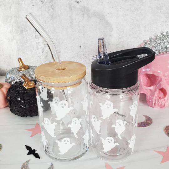 Mommy and Me Matching Halloween Ghost Cups