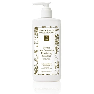 Bottle of Eminence Monoi Age Corrective Exfoliating Cleanser